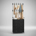 Cómoda organizadora de 4 cajones con perchero, vista principal