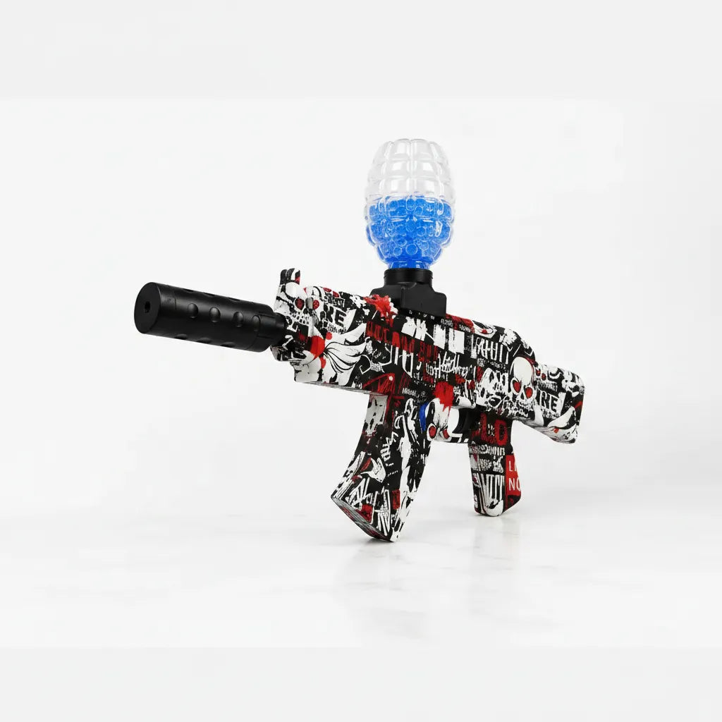 Gel Blaster AK47 automático recargable con depósito de bolitas de hidrogel