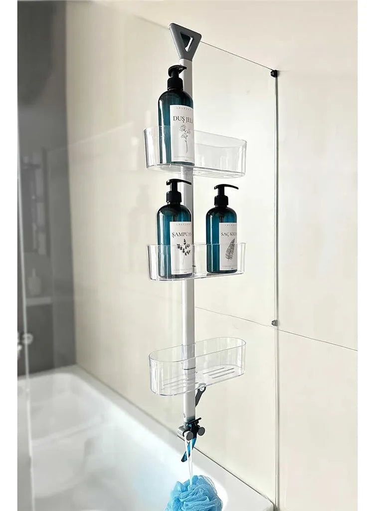 Organizador de ducha ajustable de 70 cm con medidas