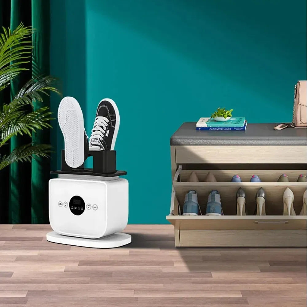 Uso de la plancha automática para secar o tratar calzado